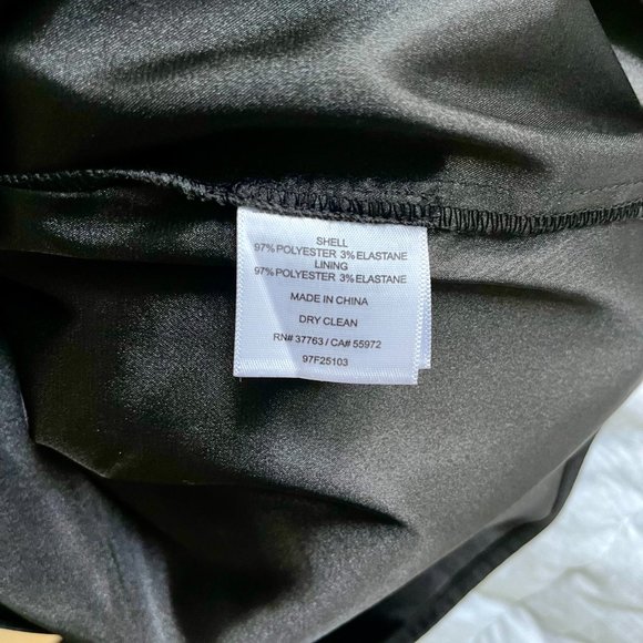 Formal Black Mid-Length Dress Size 8 - Picture 7 of 9